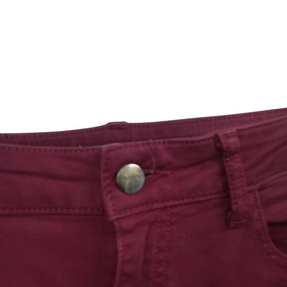 Warp & Weft JFK New York City Skinny Stretch Jeans Pants Size 8 29 Red 5 Pocket - Picture 2 of 11